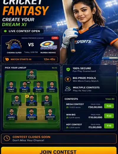 66clubgames (66 club games) fantasy cricket & matchday visual 3
